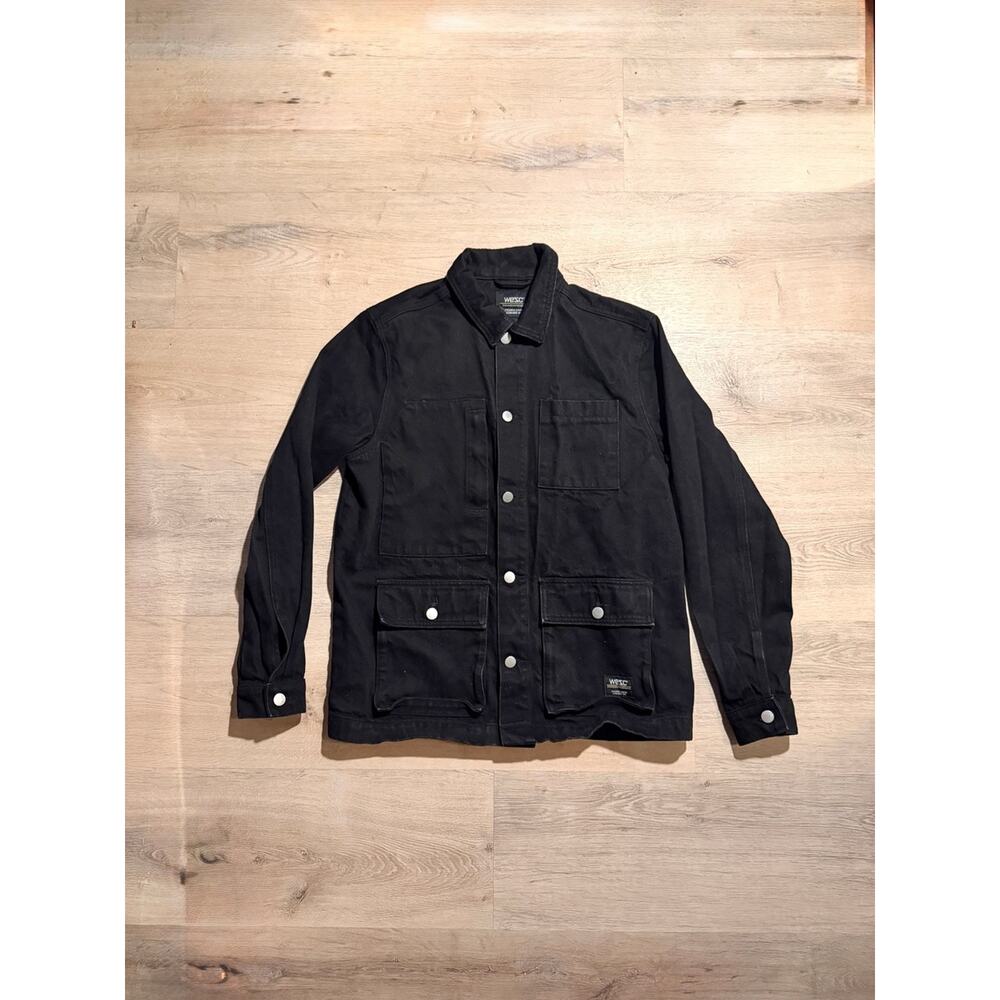WeSC Black Utility Workwear Chore Jacket Mens S